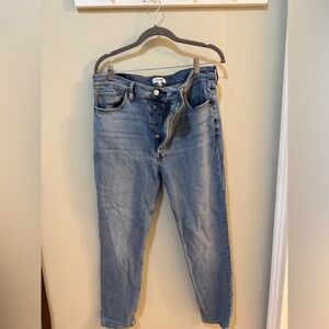 Re/Done Light Blue Denim Button-Fly Jeans